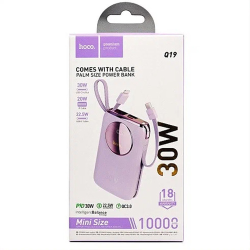 Внешний аккумулятор HOCO Q19 MagSafe 10000mAh Purple фото 